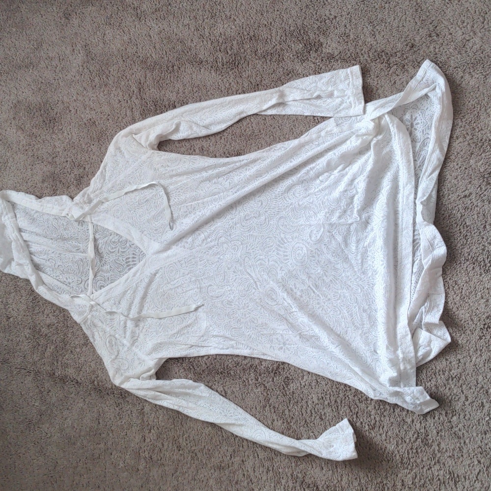 Athleta swim suit cover up with hood